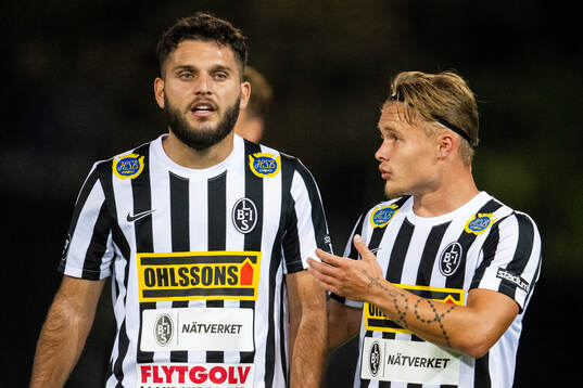 Landskronas Edi Sylisufaj och Vincent Sundberg
