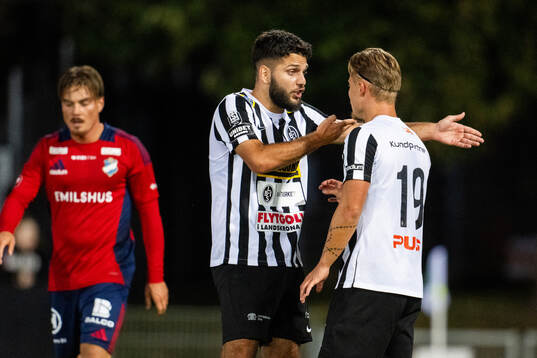 Landskronas Edi Sylisufaj och Vincent Sundberg