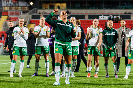 Hammarbys Cathinka Tandberg jublar