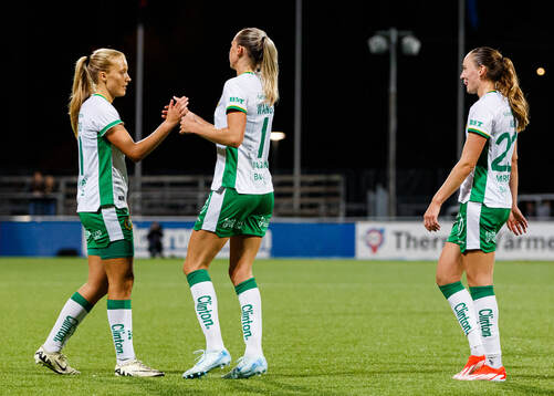 Hammarbys Smilla Holmberg jublar