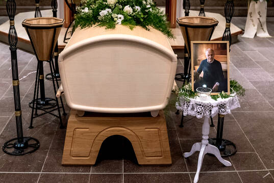 The coffin in Fryksände church