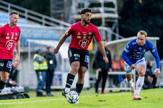 Örebros Lucas Shlimon och Trelleborgs Pierre Dahlin Larsen