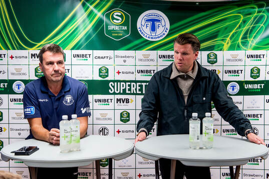 Trelleborgs tränare Stefan Jacobsson och Örebros