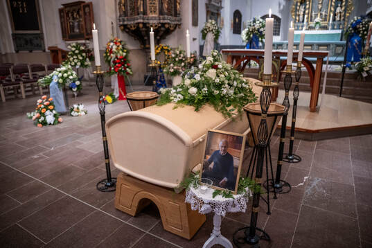 The coffin in Fryksände church