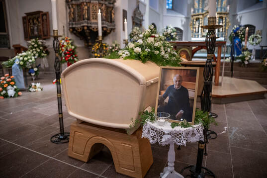 The coffin in Fryksände church