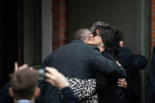 Son Johan Eriksson and former partner Nancy Dell'Olio