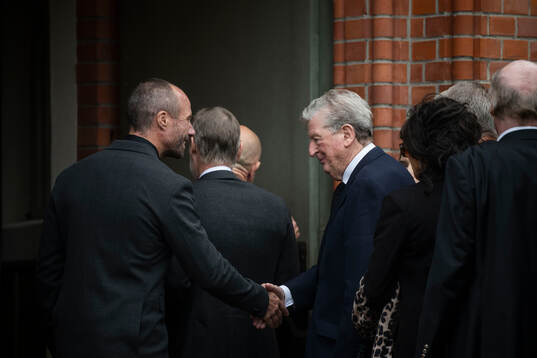 Son Johan Eriksson and Roy Hodgson