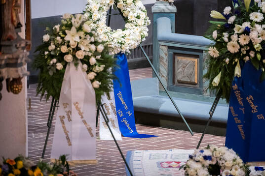 A floral wreath from IFK Göteborg