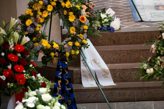 A floral wreath from Nordvärmlands FF