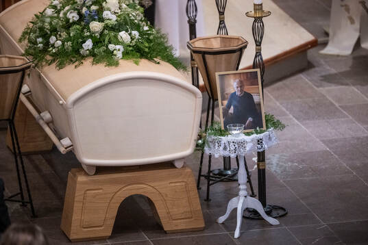 The coffin in Fryksände church