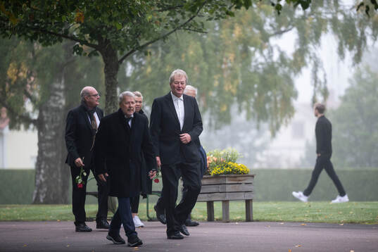 Guests arrrive to the funeral of Sven-Göran Eriksson