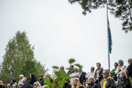 A ceremony at Kollsberg hembygdsgård