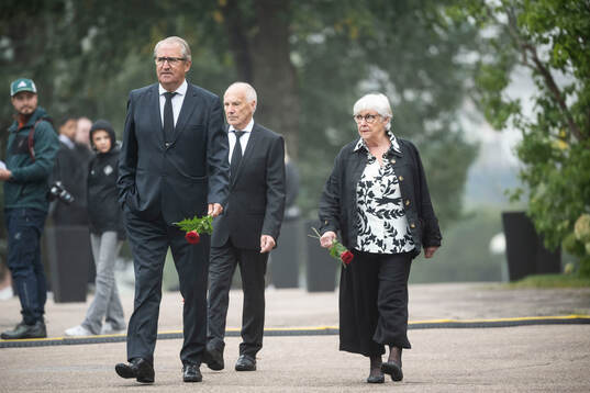 Guests arrrive to the funeral of Sven-Göran Eriksson