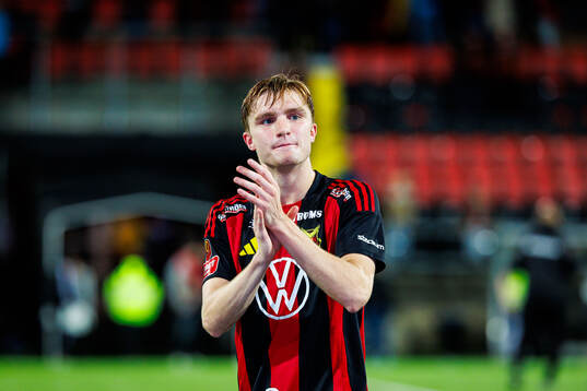 Östersunds Jakob Hedenquist jublar
