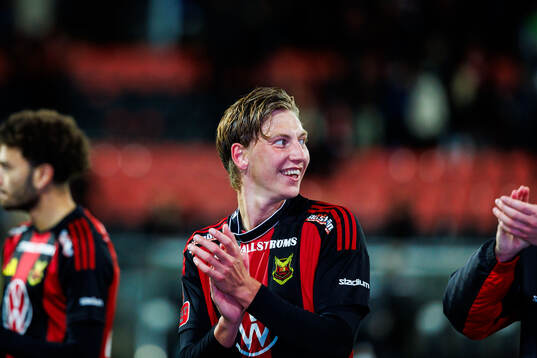 Östersunds Albin Sporrong jublar
