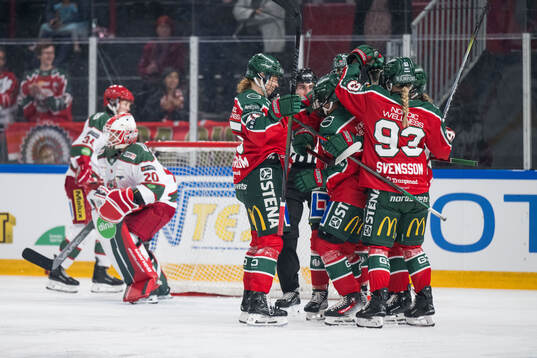 Frölundas Sofie Lundin jublar