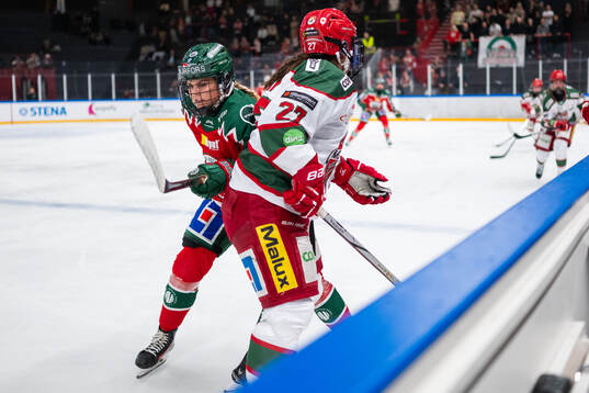 Frölundas Sofie Lundin och Modos Alexie Guay