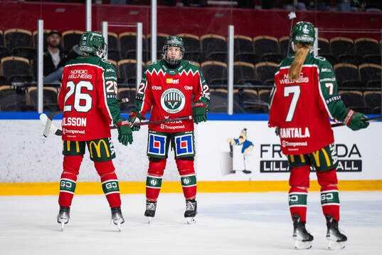 Frölundas Hanna Olsson och Andrea Dalen