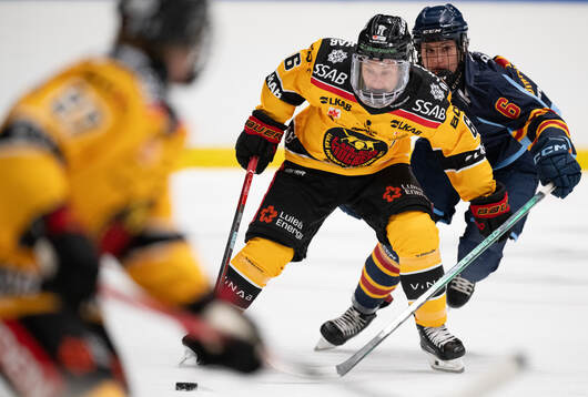 Luleås Jenni Hiirikoski och Djurgårdens Linda Vocetkova