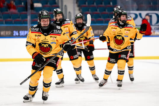 Luleås Tilde Sjödin jublar