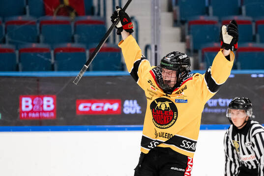 Luleås Tilde Sjödin jublar