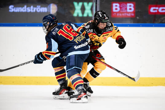 Djurgårdens Madeline Posick och Luleås Viivi Vainikka