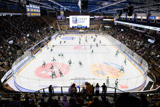 Spelarna värmer upp