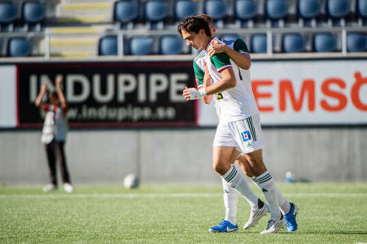 Skövde AIKs Armend Suljev deppar
