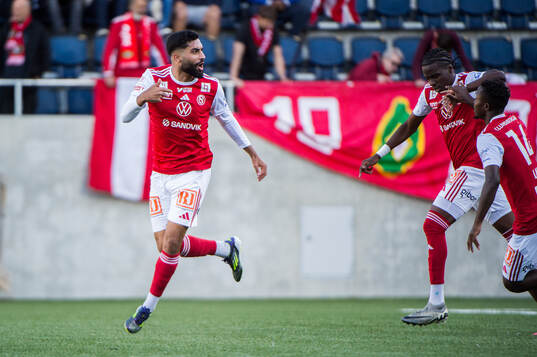 Sandvikens IFs Amin Al-Hamawi jublar