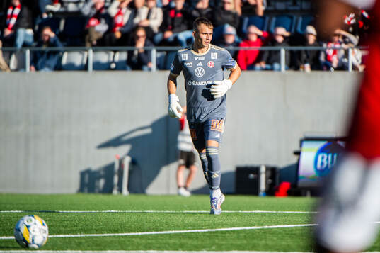 Sandvikens IFs målvakt Felix Jakobsson
