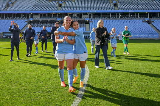 Malmö FFs Lovisa Gustafsson och Ana Mafalda Ferreira