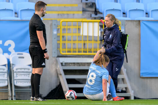Malmö FFs fysioterapeut Karin Boman