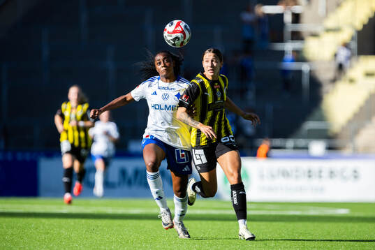 IFK Norrköpings Maya Aliyah Antoine och Häckens Tabby