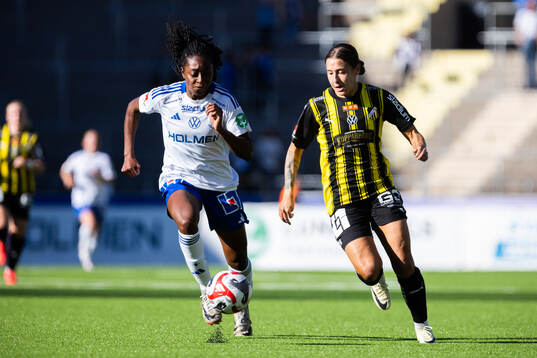 IFK Norrköpings Maya Aliyah Antoine och Häckens Tabby