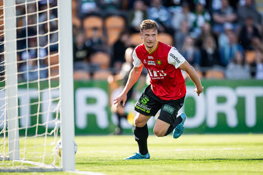 GAIS Alexander Ahl Holmström jublar