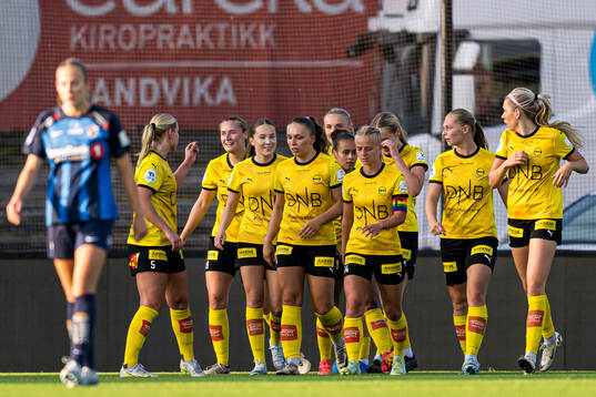 Tonje Erikstein of LSK Kvinner celebrates
