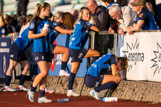 Iris Omarsdottir of Stabæk looks dejected