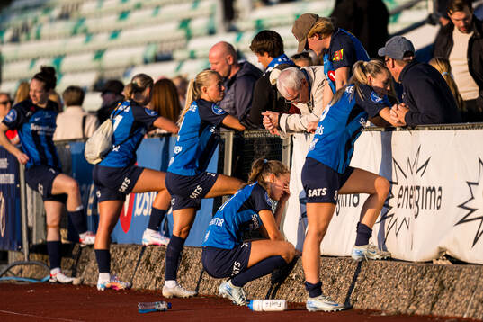 Iris Omarsdottir of Stabæk looks dejected