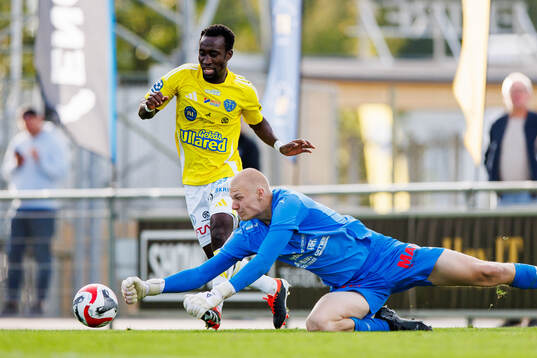 Falkenbergs Wanbe Godwin Aguda och Jönköpings Södras