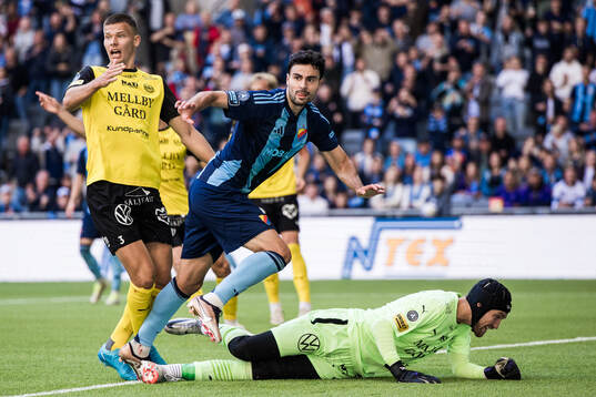 Djurgårdens Deniz Hummet jublar