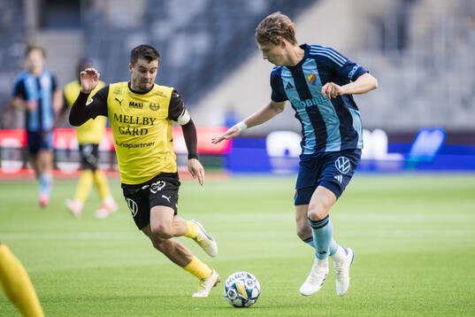 Djurgårdens August Priske Flyger och Mjällbys Jesper