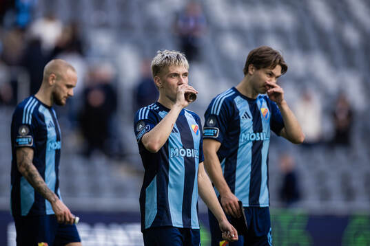 Djurgården Santeri Haarala och Miro Tenho deppar