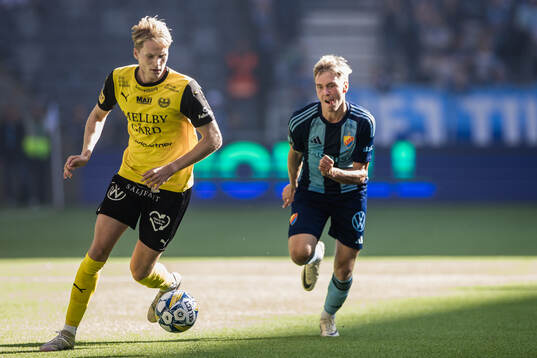 Mjällbys Jakob Kiilerich Rask och Djurgården Santeri