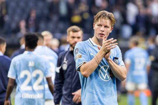 Malmö FFs Nils Zätterström deppar
