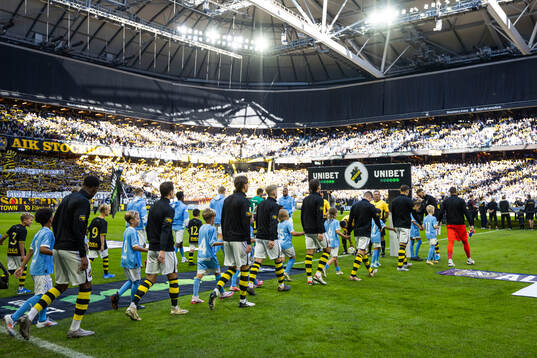 AIKs och Malmö FFs spelare