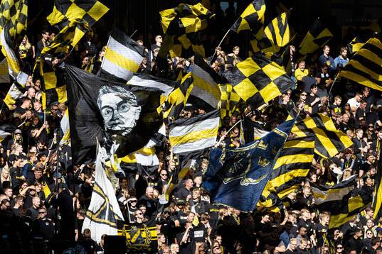 under fotbollsmatchen i Allsvenskan mellan AIK och Malmö FF