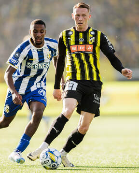 IFK Göteborgs Paulos Abraham och Häckens Julius Lindberg