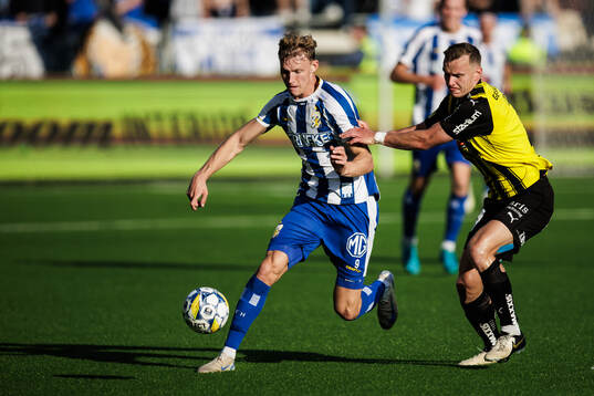 IFK Göteborgs Laurs Skjellerup och Häckens Marius Lode