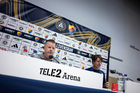 Mjällbys tränare Anders Torstensson och Djurgårdens