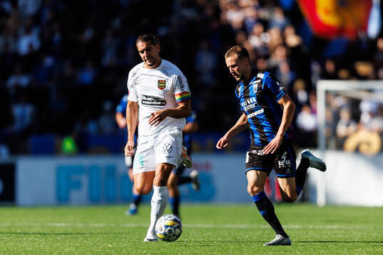 Brommapojkarnas Nikola Vasic och Sirius Melker Heier